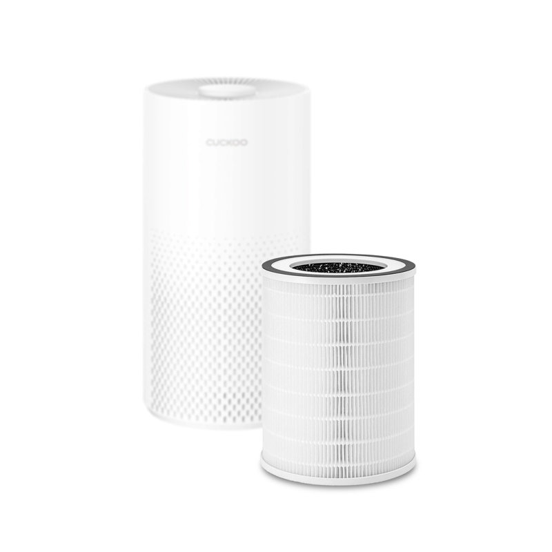 CUCKOO 3-IN-1 H13 True HEPA Replacement Filter for CAC-I0510FW Air Purifier. Filter Stages: Pre-Filter — H13 True HEPA Filter — Activated Carbon Filter (CACF-IAF)