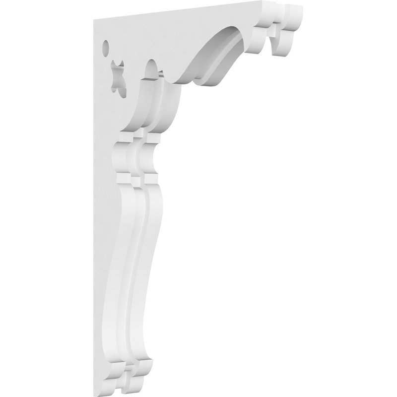 1 7/8"W X 7"D X 12"H Heath Architectural Grade PVC Corbel, 12" H x 7" W x 1.875" D