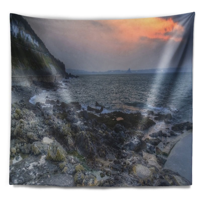 Tapisserie de soleil foncé shore, H 78 po x l 92 po
