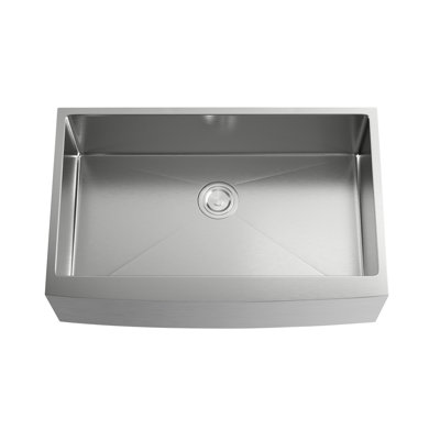 Montgomery 33'' L Single Bowl Stainless Steel Kitchen Sink