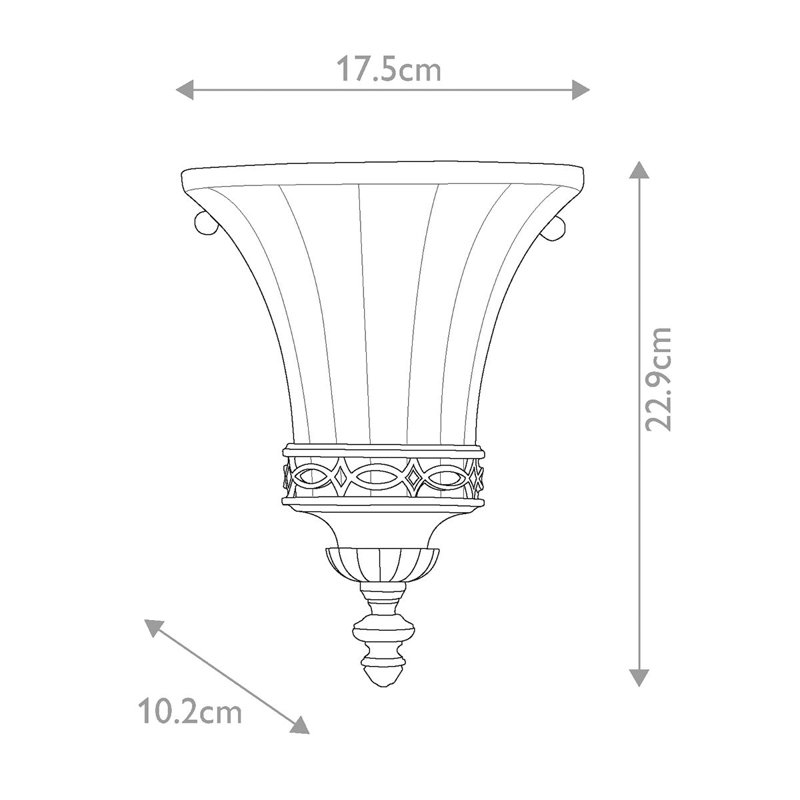 Sarenac Glass Flush Mounted Sconce