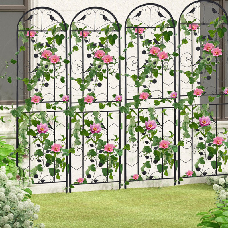 Cadmoin 210cm H x 50cm W Metal Lattice Panel Trellis