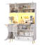 176 cm H Glass Kitchen Pantry
