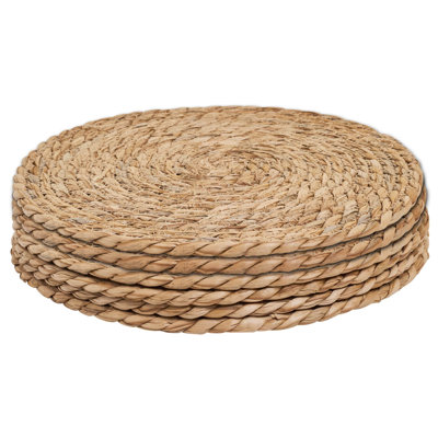 Ensemble de napperons tissés ronds 6,12 po