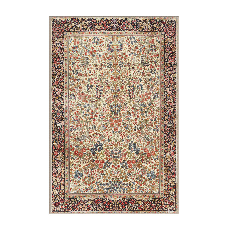 Floral Indoor Rug, Rectangle 4' x 6'