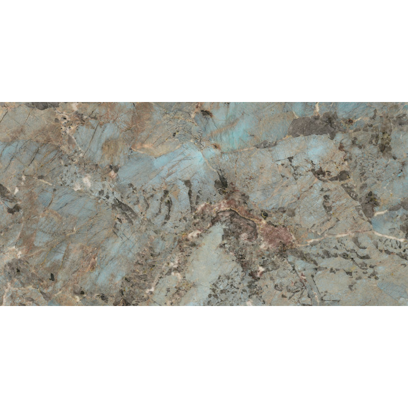 Carreau de porcelaine poli 24 x 48 Amazzonite Italian