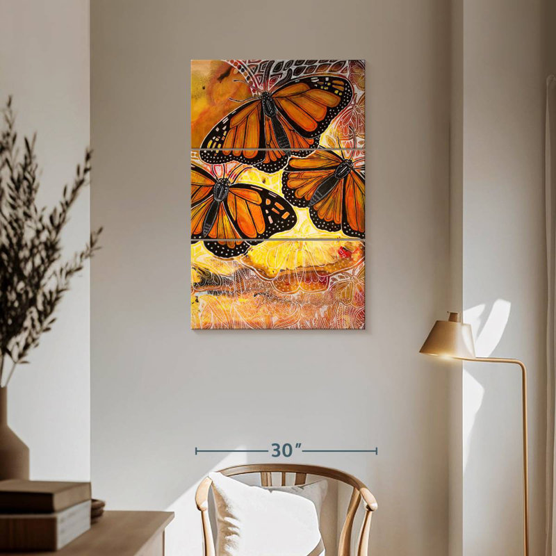 Brampt Flight Of The Monarch, 57'' H x 36'' W