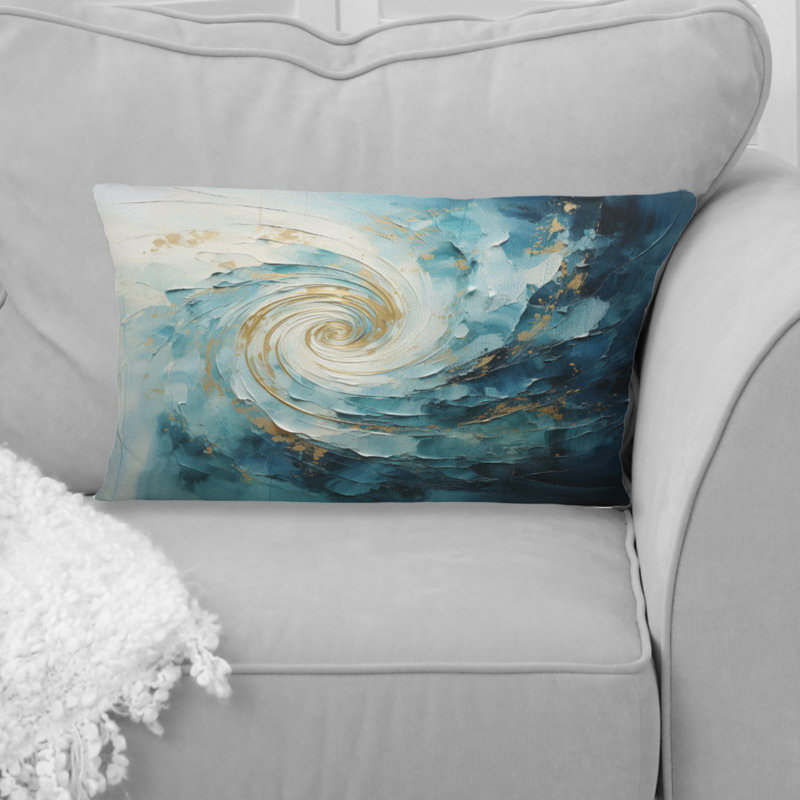 Coussin Spirals Celestial I - Abstract Spirals