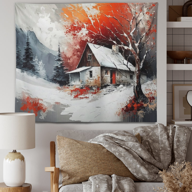 - Tapisserie murale paysage, H 50 po x l 60 po
