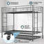 Lit superposé simple au-dessus d'un lit simple avec lit gigogne, structure de lit superposé en métal triple avec capacité de 400 lb et garde-corps de 10,4 po - se convertit en 2 lits, aucun sommier nécessaire-133960360