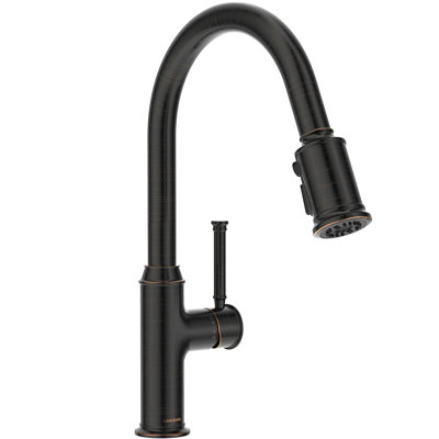 Magnetic Single-Handle Kitchen Faucet with 3-Function Pull Down Sprayer, Kitchen Sink Faucet, KF421-M-ORB