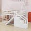Lit mezzanine ou superposé avec glissade et escalier House-278990626