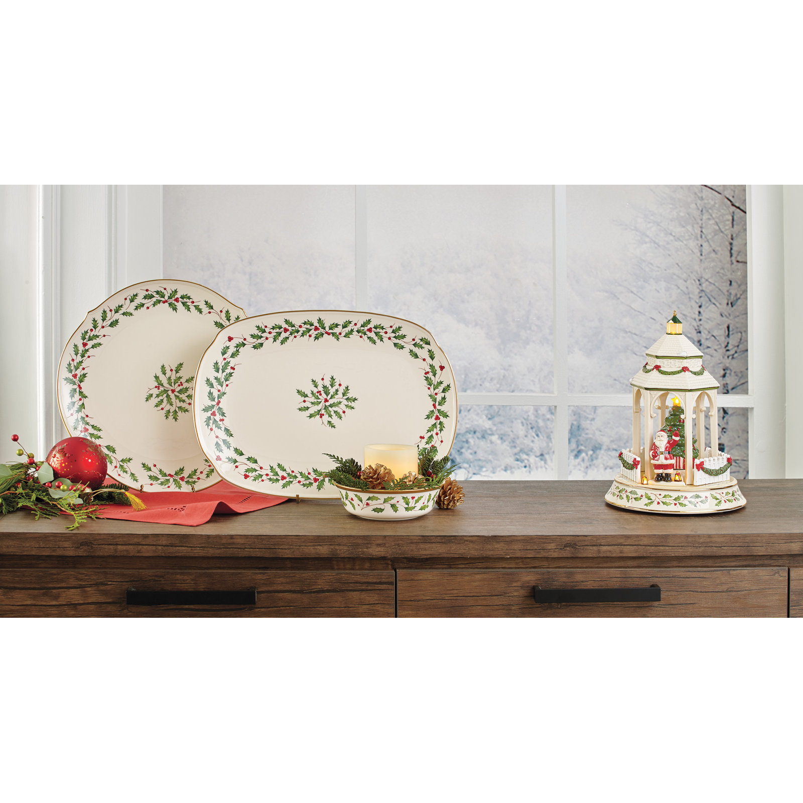 Lenox Holiday Porcelain Platter