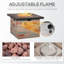 Outsunny 32 Inch Outdoor Propane Gas Fire Pit Table