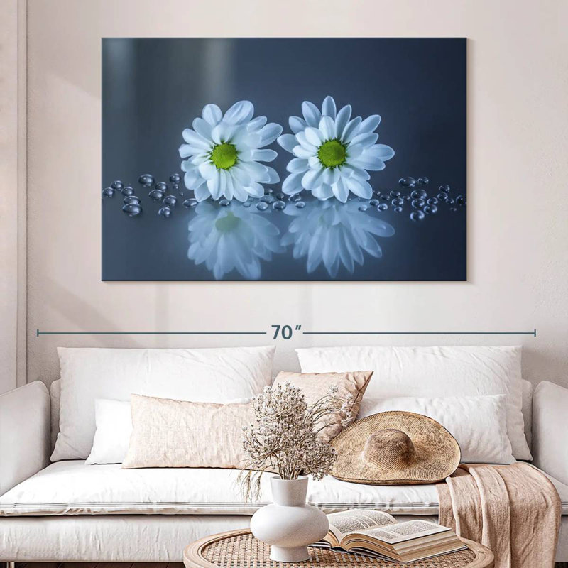 Harnek White Daisies, 34" H x 51" W