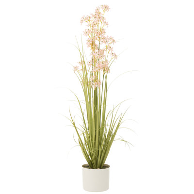 Faux Plant in Porcelain Pot