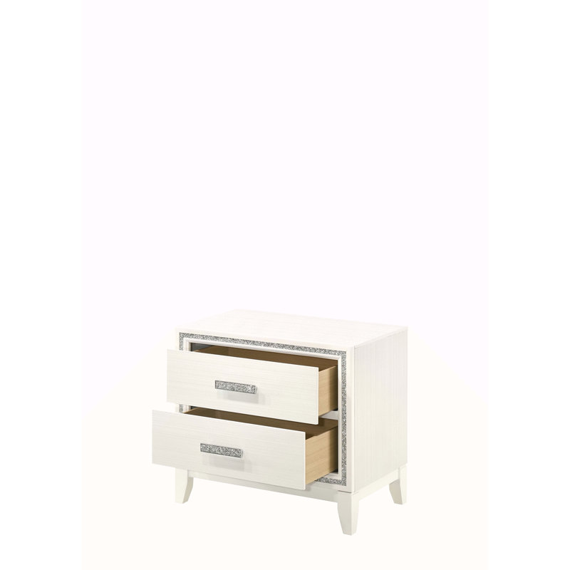 Table de chevet blanche