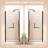 30 In. W X 72 In. H Pivot Frameless Shower Door In Matte Black Finish With Tempered Glass-122071884