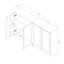 Ensemble de 2 buffets avec tablettes Arum-107315511