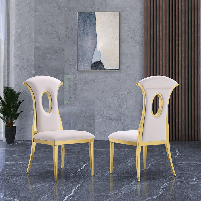 Chaise d'appoint Kipten, Blanc