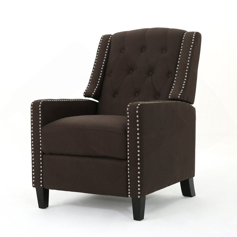 Chaise à dossier en tissu Classic Coffee