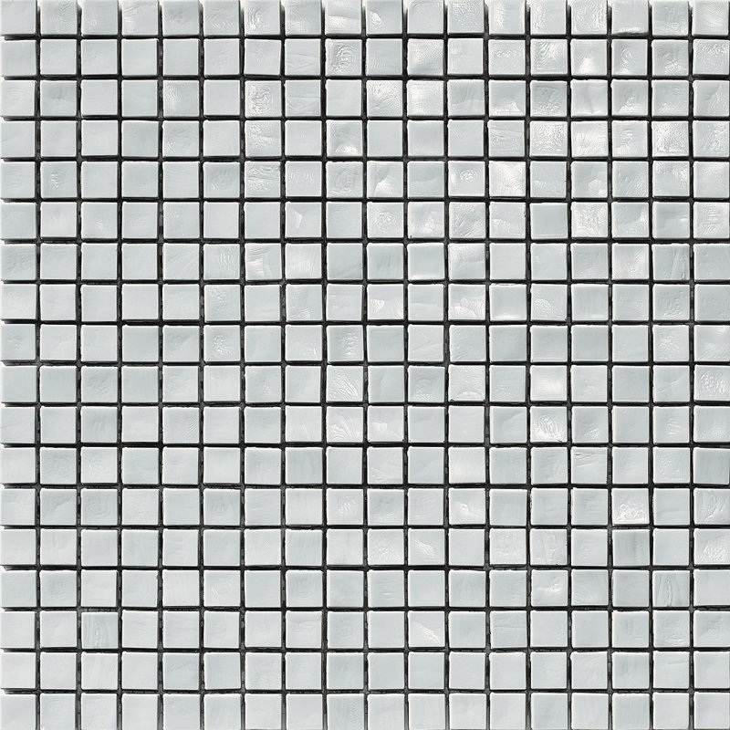 Titanium 0 5/8" x 5/8" Glass Mosaic