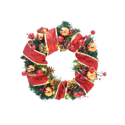 Lighted 30cm Wreath