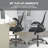 Nolon Ergonomic Mesh Office Chair with Lumbar Support & Flip-Up Armrests - Swivel Rolling Task Chair for Home Office, Computer Desk-397828172