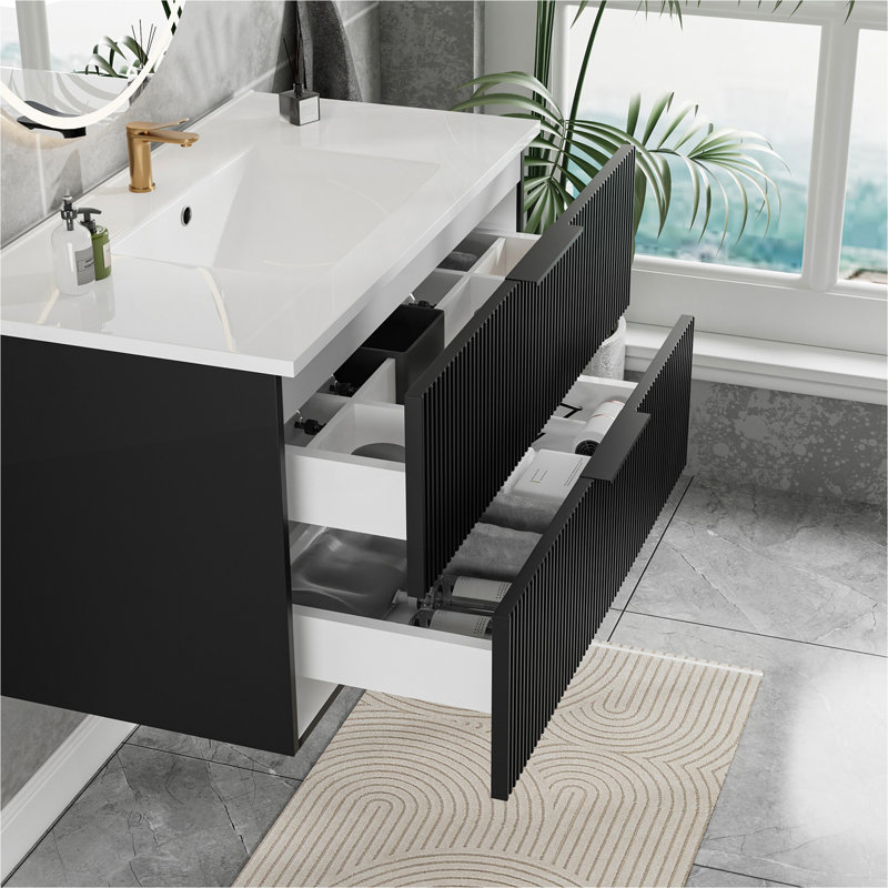 Meuble-lavabo 36 po avec lavabo en céramique