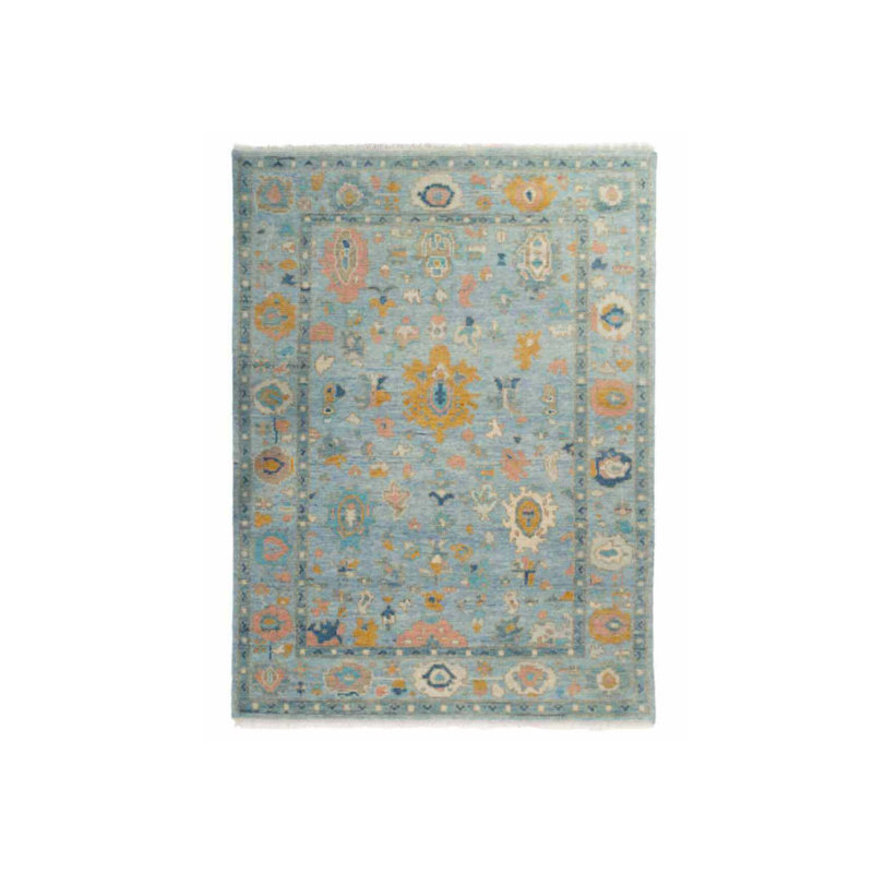 Hand Knotted Wool Oriental Area Rug, Rectangle 10' x 14'