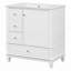 Meuble-lavabo autoportant de 30 pouces avec lavabo en céramique, structure en bois massif, portes à fermeture en douceur et plusieurs options de rangement-116452137-116452138
