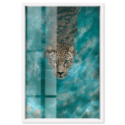 «Water Ghost Shadowbox», reproduction d'art par Art Remedy, cadre blanc, 21 x 31