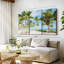 «Coconut Palm Beach» sur toile-99242287