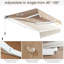Auvent manuel manuel pour terrasse en beige-58260223