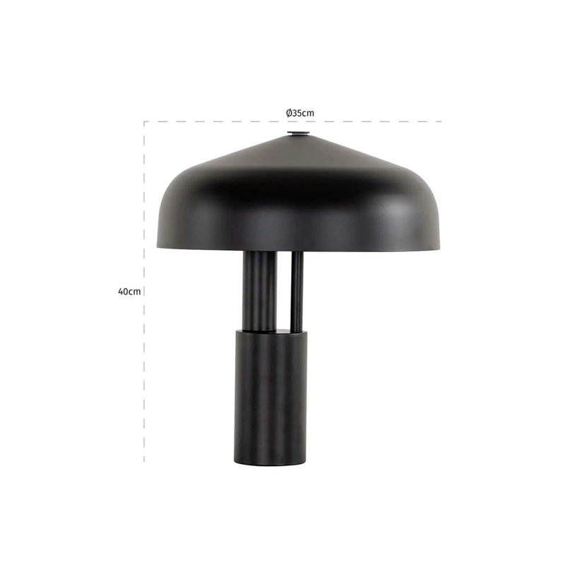 Table Lamp Iron Desk Lamp, Black