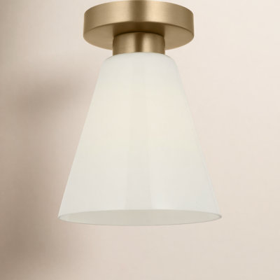 Hayden 7" Glass Flush Mount