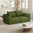 Boneless 76.4" Cloud Loveseat Sofa, Deep Seat Couch with Pillows, Modern Comfortable Upholstery Boneless Sofa, 1 Piece for Living Room, Bedroom, Apartment, Removable Cover,No Assembly Required, Graphite-654507827