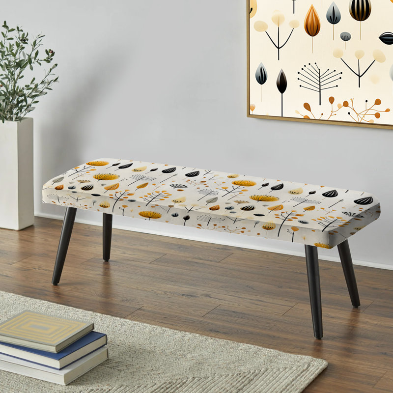 Banc rembourré scandinave Mid-Century Harmony I - Mid-Century