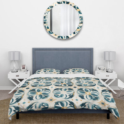 Ensemble de housse de couette Blue Vintage Moroccan Tiles Dream