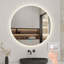 Brextyn Illuminated Round Bathroom Mirror with LED Light Demister Wall Mounted-447469409