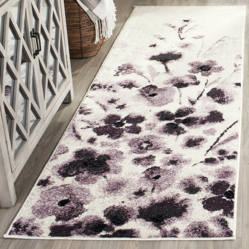 Mumbai Floral Area Rug, Runner 76 x 244 cm