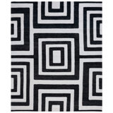 Santa Fe Silver/Black Area Rug
