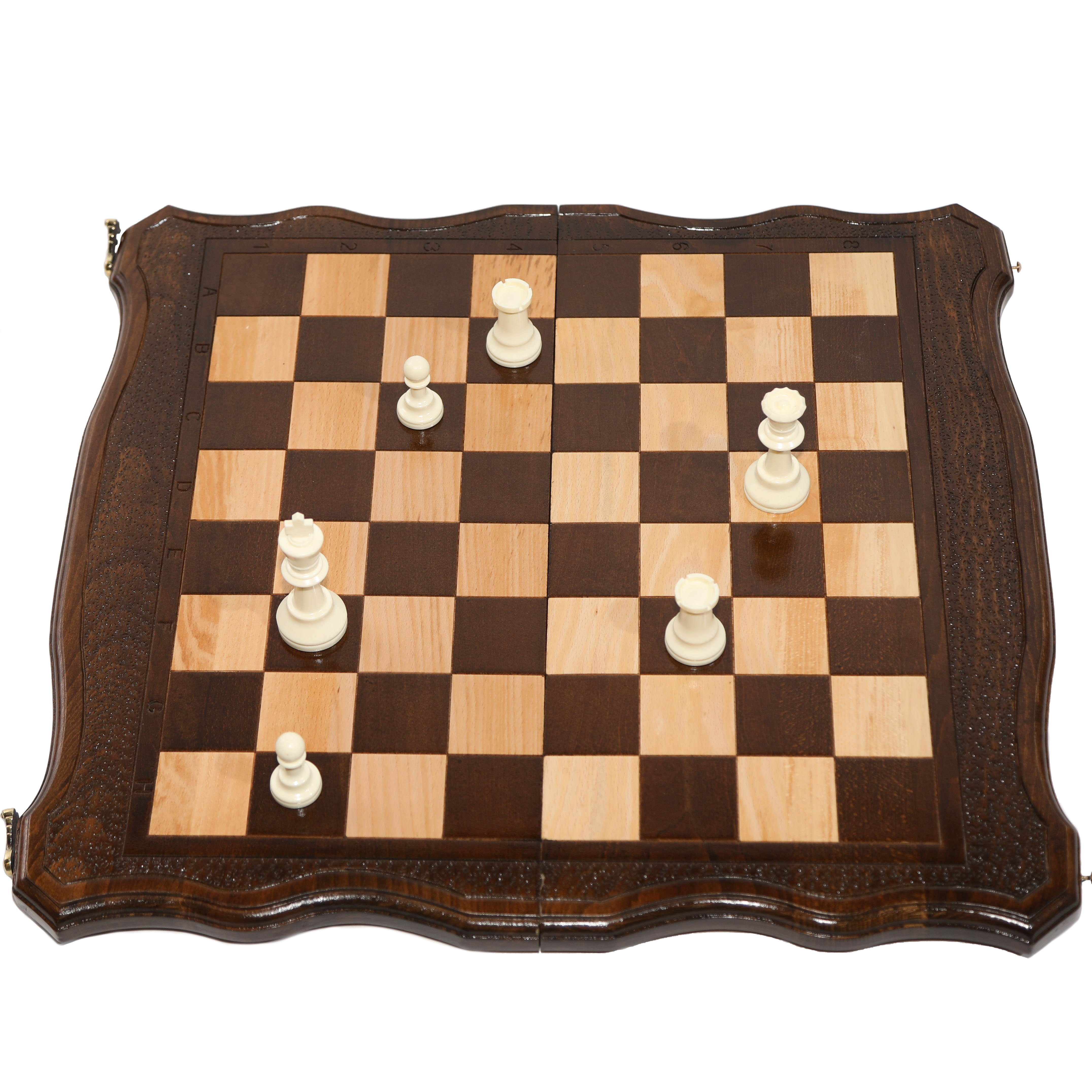 A & E Millwork Handmade Solid Wood Chess