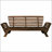 Outdoor Adjustable Patio Wooden Daybed Sofa Chaise Lounge with Cushions-749156356