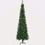 Arbre de Noël artificiel 7,5 pi avec aiguilles de pin minces avec branches réalistes, pommes de pin et base en métal