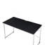 Bureau de meuble-lavabo noir et chrome