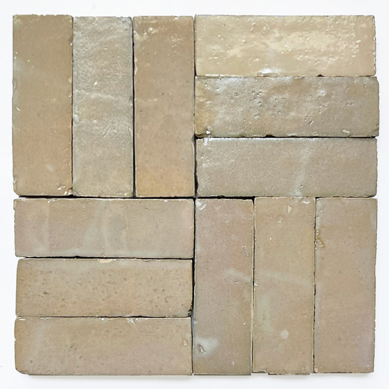 Moroccan Bejmat 5-1/2" x 1-3/4" Wall & Floor Tile, Terre Nue