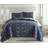 Boho Bloom Blue Microfiber Quilt Set-1144003734