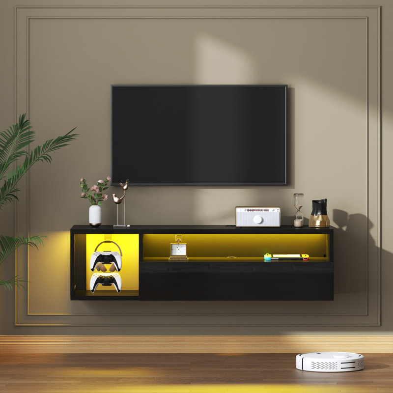 Meuble télé flottant pour téléviseur de 32 po ou moins Vernida
