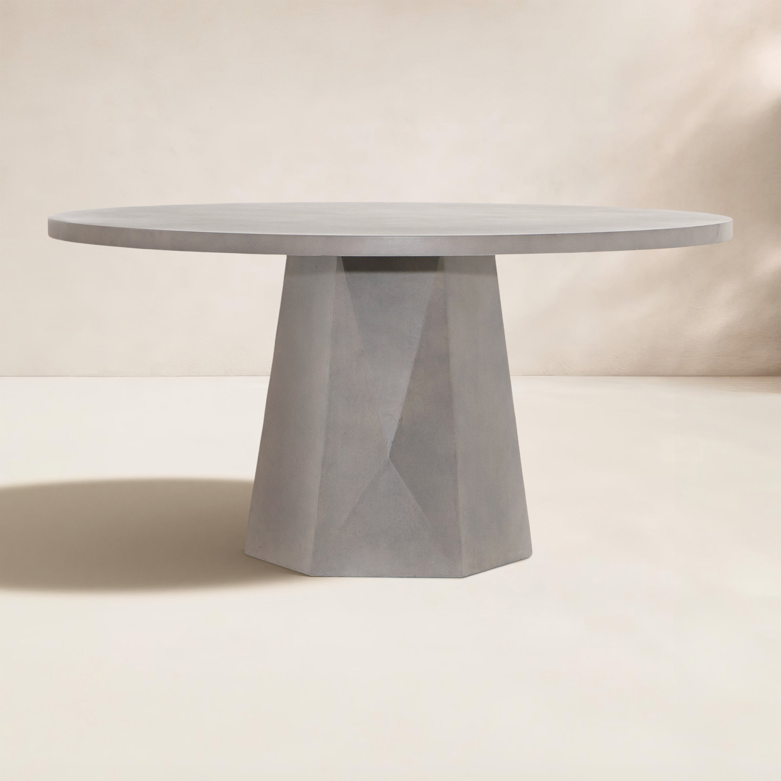 Clemmie 60 " Patio Dining Table, Gray